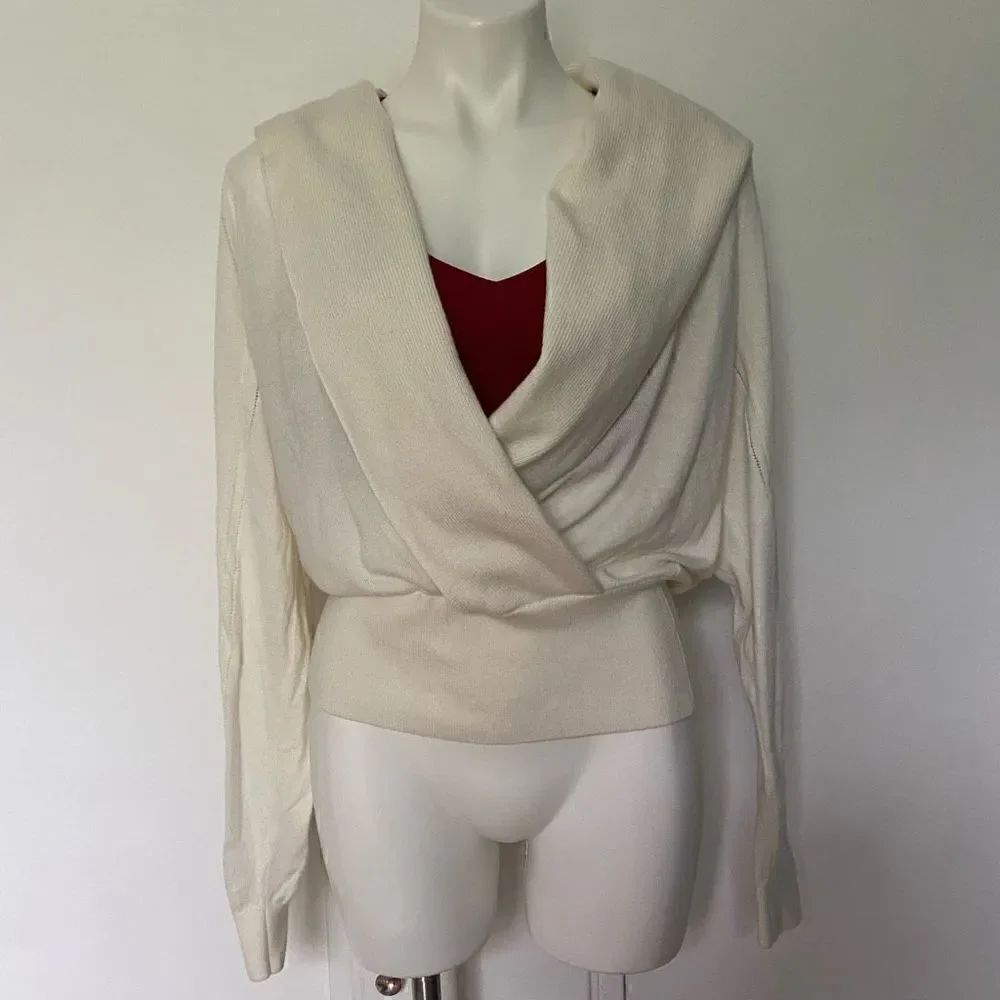 Reiss Wrap Front cardigan sweater - Picture 8 of 11